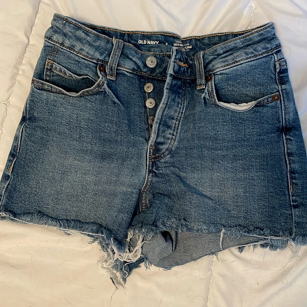 Blue Jean cut off shorts. Old Navy